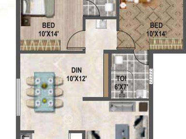 2 BHK Flat In Affinity Brundaavana For Sale In Jakkur