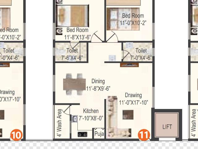 2 BHK Flat In Cnr Quality Signature for Rent In Alwal