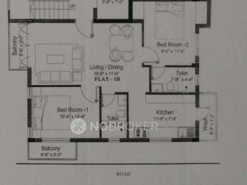 2 BHK Flat In Gatala Vasantham Manor, Velachery for Rent In