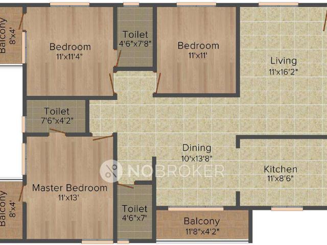 2 BHK Flat In Kumari Woods And Winds For Sale In Channasandra