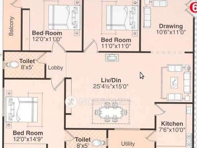 2 BHK Flat In K L R Vijaya Nagar For Sale In Medchal