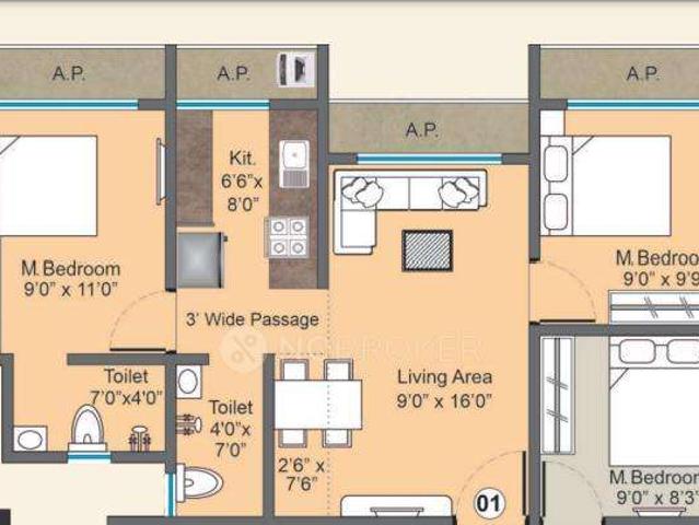 2 BHK Flat In Sanjari Shanta Bhavan For Sale In Vasai