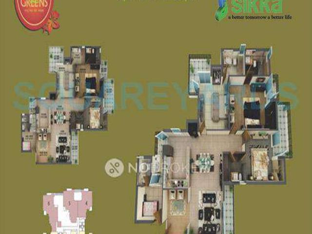 2 BHK Flat In Sikka Kaamna Greens for Rent In Sector 143, Noida