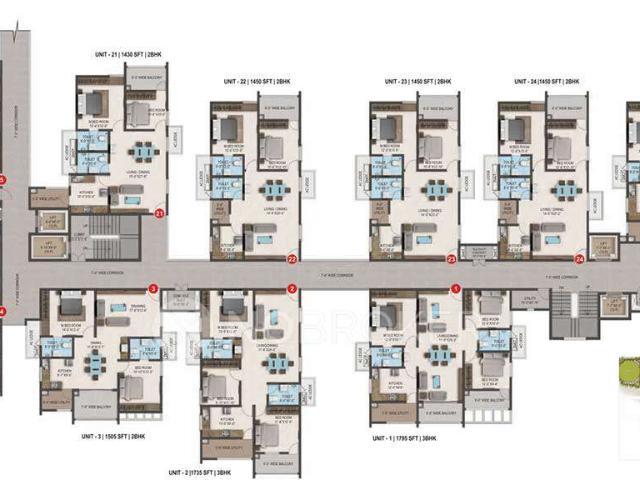 2 BHK Flat In Smr Vinay Boulderwoods For Sale In Bandlaguda Jagir