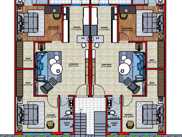 2 BHK Independent Builder Floor in Kharar for resale Mohali. The reference number is 20542129