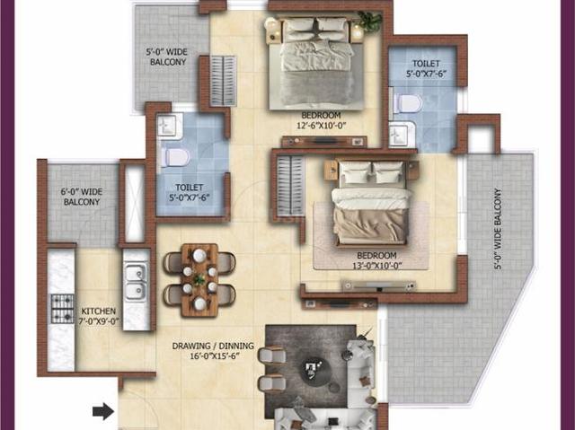 2 BHK Independent Builder Floor in Saidpura for resale Dera Bassi. The reference number is 19436629