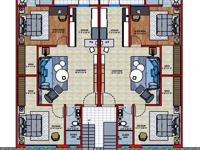 2 BHK Independent Builder Floor in Sector 115 for resale Mohali. The reference number is 20543138