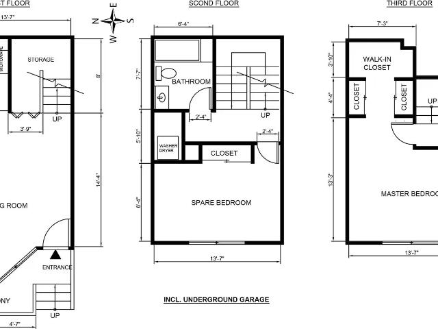 2 BR Townhouse in Tuxedo, just north of Downtown
