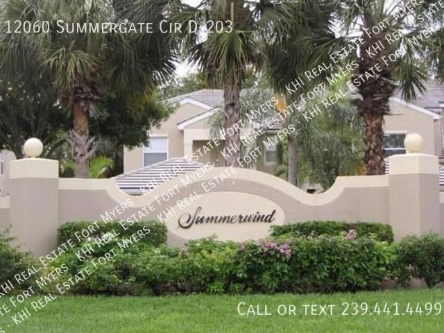 2 BR, 2 BA Apartment 12060 Summergate Cir D 203, Fort Myers, FL 33912