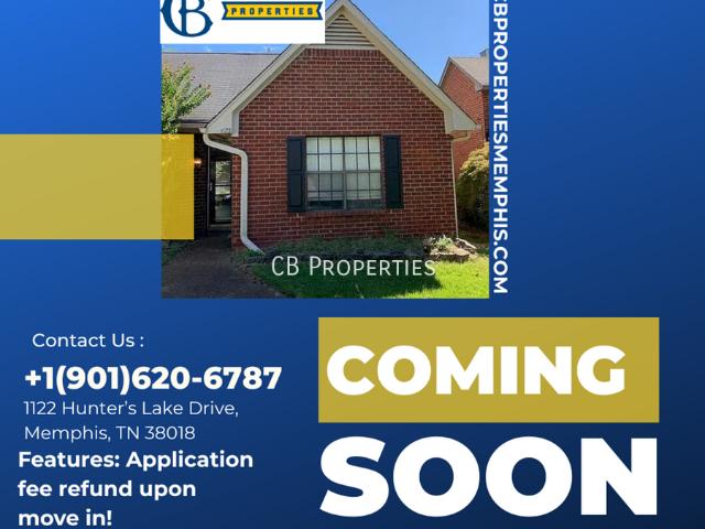 2 BR, 1.5 BA Apartment 1122 Hunters Lake Dr, Cordova, TN 38018