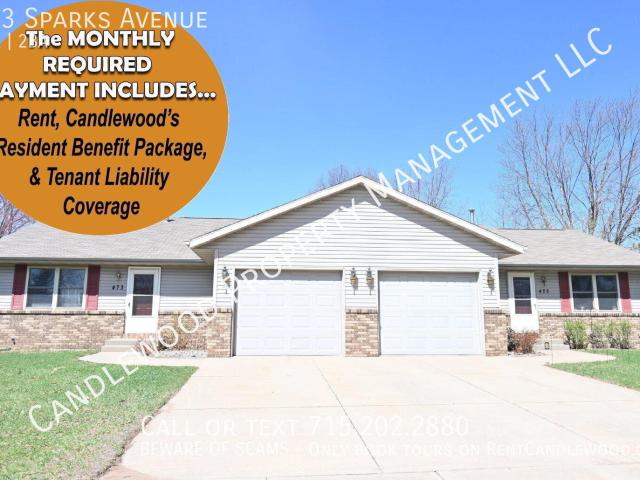 2 BR, 1.5 BA Apartment 473 Sparks Avenue, Wisconsin Rapids, WI 54494