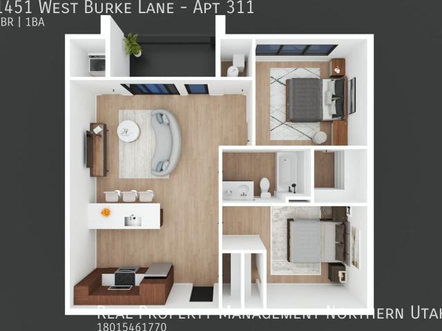2 BR, 1 BA Apartment 1451 West Burke Lane, Farmington, UT 84025