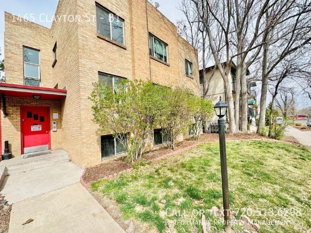 2 BR, 1 BA Apartment 1465 Clayton St, Denver, CO 80206