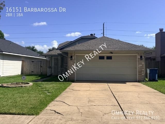 2 BR, 1 BA Apartment 16151 Barbarossa Dr, Houston, TX 77083