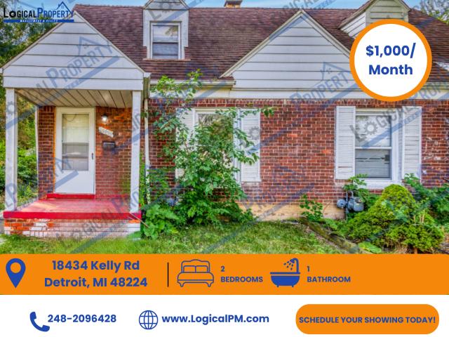 2 BR, 1 BA Apartment 18434 Kelly Rd, Detroit, MI 48224