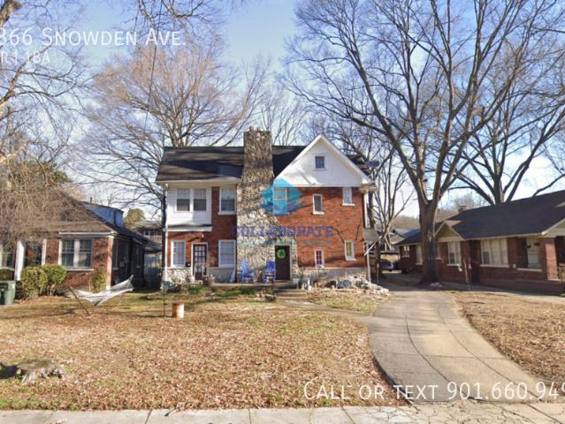 2 BR, 1 BA Apartment 1866 Snowden Ave Memphis, TN 38107