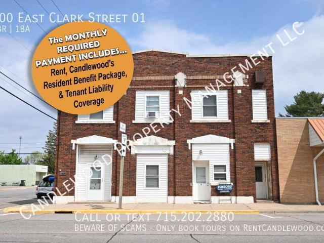 2 BR, 1 BA Apartment 100 East Clark Street 01, Spencer, WI 54479