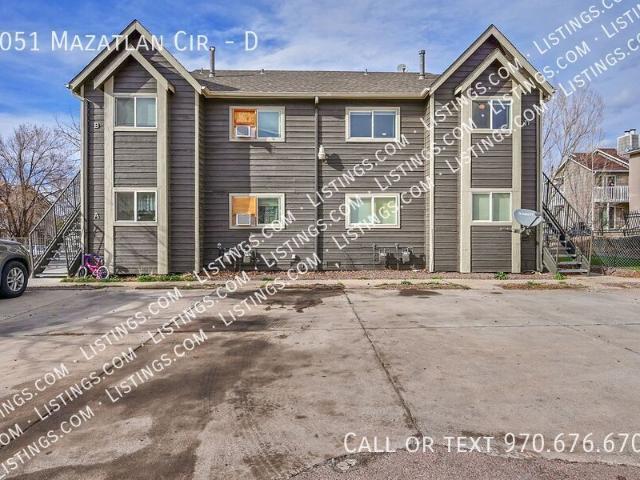2 BR, 1 BA Apartment 1051 Mazatlan Cir Colorado Springs, CO 80910