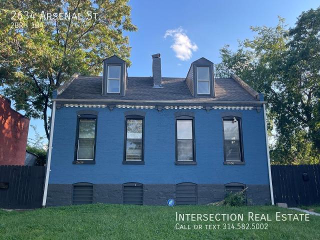 2 BR, 1 BA Apartment 2634 Arsenal St St. Louis, MO 63118