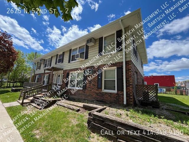 2 BR, 1 BA Apartment 2675 N. 52nd St Milwaukee, WI 53210