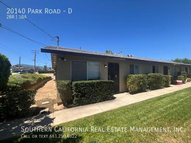 2 BR, 1 BA Apartment 20140 Park Road, Tehachapi, CA 93561