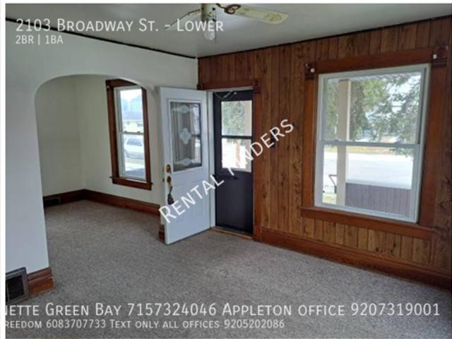 2 BR, 1 BA Apartment 2103 Broadway St. Lower, New Holstein, WI 53061