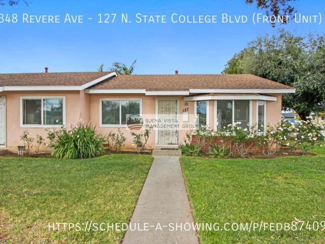 2 BR, 1 BA Apartment 2348 Revere Ave, Fullerton, CA 92831
