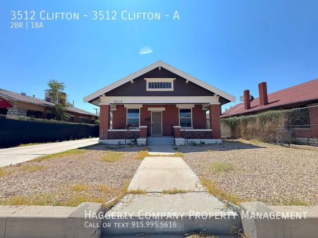 2 BR, 1 BA Apartment 3512 Clifton 3512 Clifton, El Paso, TX 79903