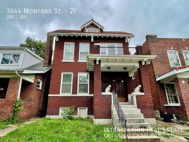 2 BR, 1 BA Apartment 3644 Montana St St. Louis, MO 63116