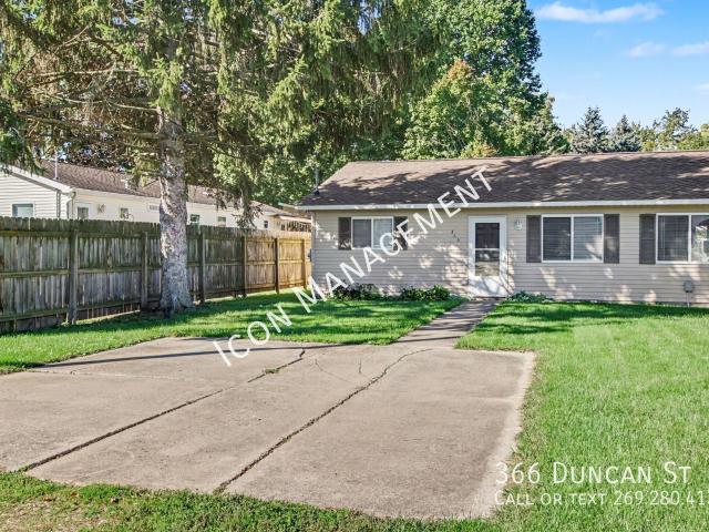 2 BR, 1 BA Apartment 366 Duncan St, Schoolcraft, MI 49087