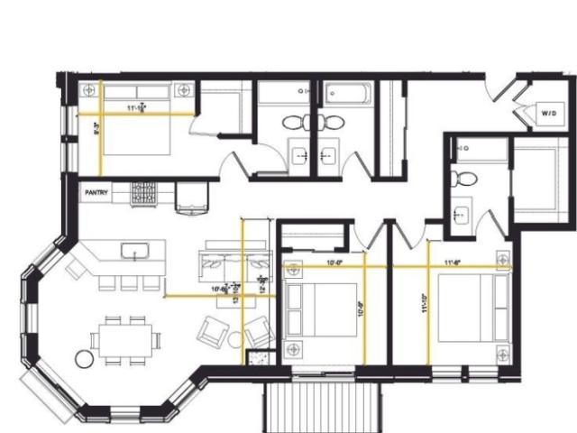 2 BR, 1 BA Apartment 300 East Lasalle Avenue Unit 814, South Bend, IN 46617
