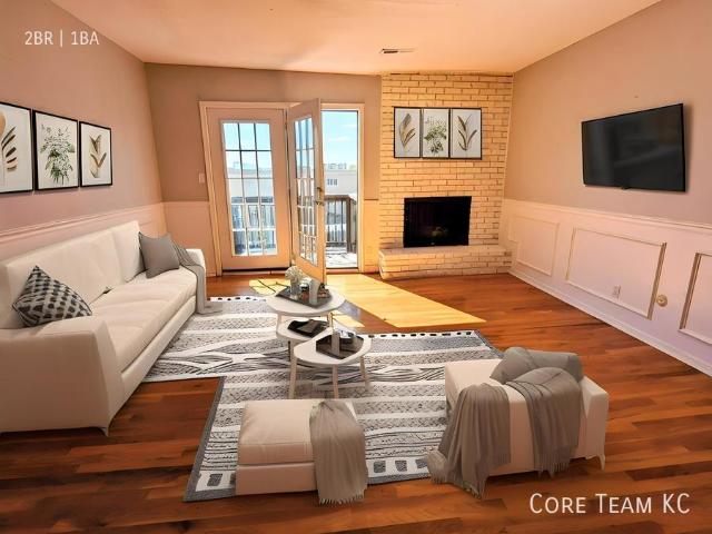 2 BR, 1 BA Apartment 4410 Jarboe St, Kansas City, MO 64111
