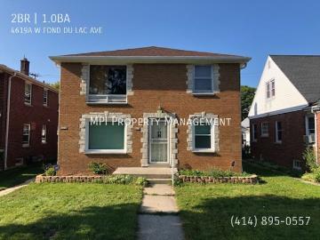 2 BR, 1 BA Apartment 4619A W FOND DU LAC AVE, MILWAUKEE, WI 53216
