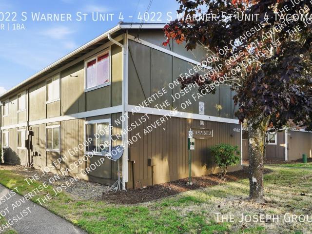 2 BR, 1 BA Apartment 4022 S Warner St Unit 4, Tacoma, WA 98409