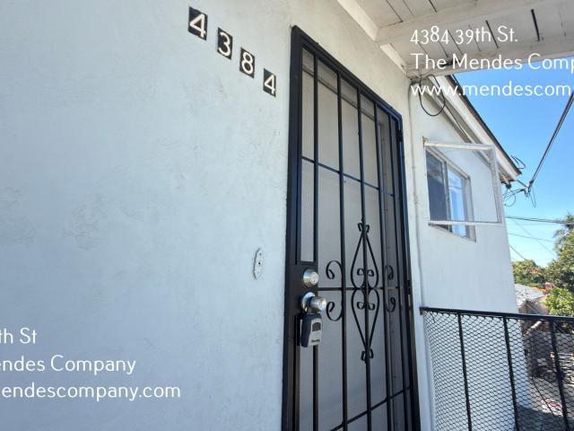 2 BR, 1 BA Apartment 4384 39th St San Diego, CA 92105