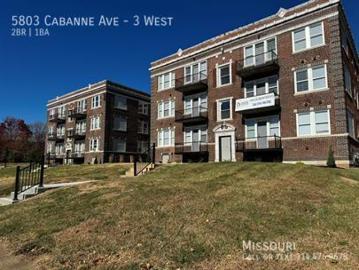 2 BR, 1 BA Apartment 5803 Cabanne Ave, St. Louis, MO 63112