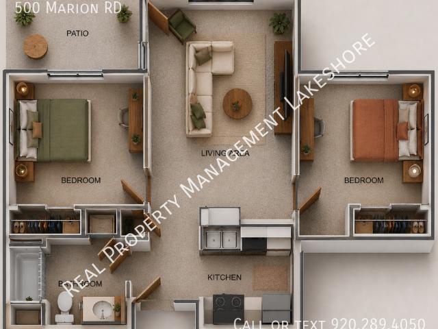 2 BR, 1 BA Apartment 500 Marion Rd Apt W104, Oshkosh, WI 54902