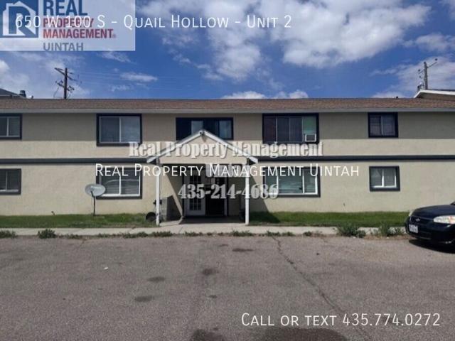 2 BR, 1 BA Apartment 650 W 100 S Quail Hollow, Vernal, UT 84078