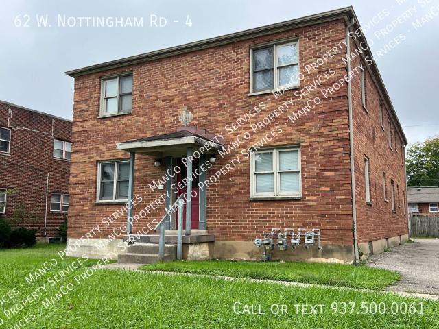 2 BR, 1 BA Apartment 62 W. Nottingham Rd, Dayton, OH 45405