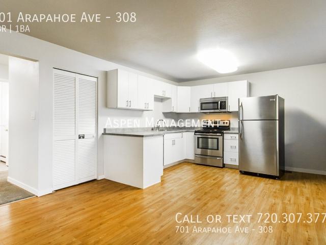 2 BR, 1 BA Apartment 701 Arapahoe Ave, Boulder, CO 80302