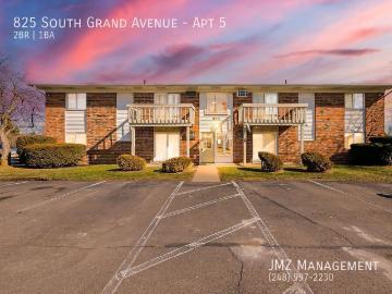 2 BR, 1 BA Apartment 825 South Grand Avenue, Fowlerville, MI 48836