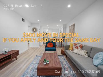 2 BR, 1 BA Apartment 945 N. Beaudry Ave, Los Angeles, CA 90012