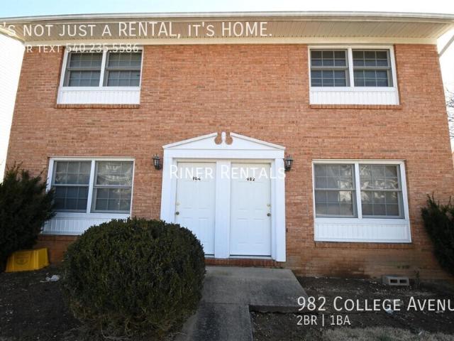 2 BR, 1 BA Apartment 982 College Avenue, Harrisonburg, VA 22802
