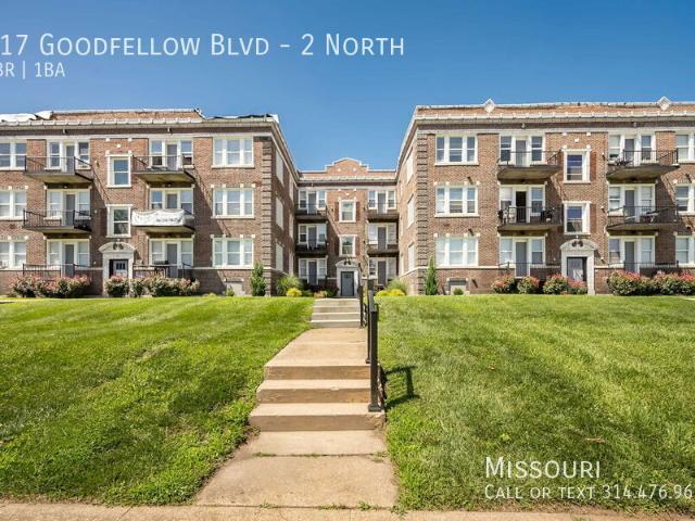2 BR, 1 BA Apartment 917 Goodfellow Blvd, St. Louis, MO 63112