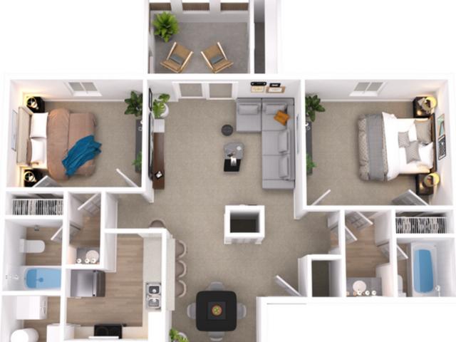 2 BR, 2 BA Apartment 1756 S. Clyde Morris Bvld Daytona Beach, FL 32119