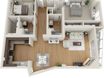 2 BR, 2 BA Apartment 1888 Geneva Avenue Unit 1113, San Francisco, CA 94134
