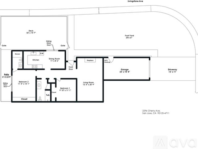 2 BR, 2 BA Apartment 2296 Cherry Avenue, San Jose, CA 95125