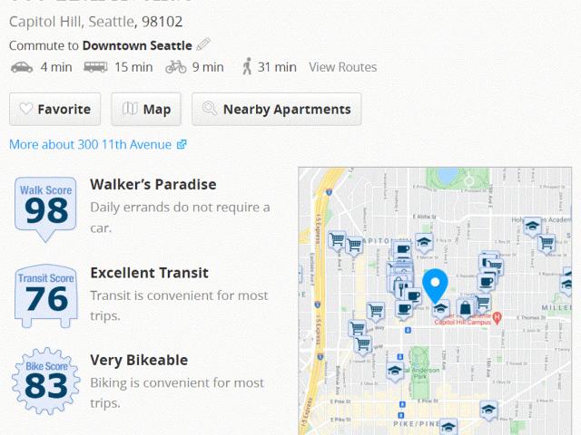 2 BR, 2 BA Apartment 300 11th Avenue Unit 605, Seattle, WA 98122
