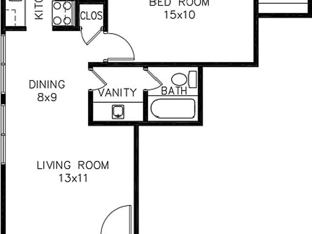 2 BR, 2 BA Apartment 4425 Gilbert Avenue Unit 224, Dallas, TX 75219