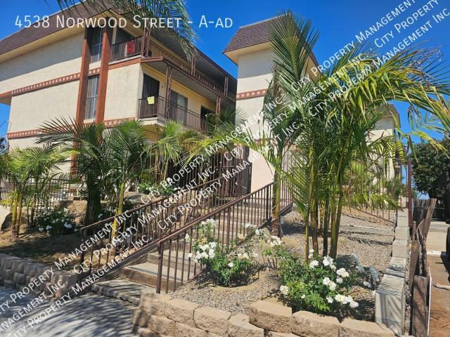 2 BR, 2 BA Apartment 4538 Norwood Street, San Diego, CA 92115